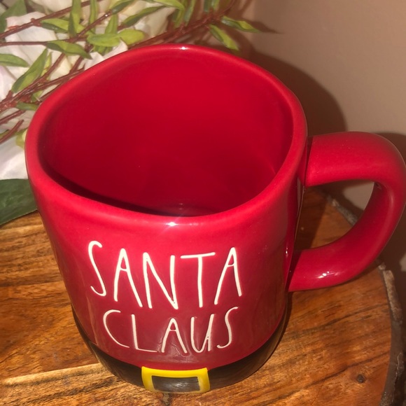 NEW RAE DUNN SANTA CLAUS CUP/MUG IN DEEP RED - Picture 2 of 5
